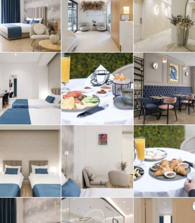 golden city hotel tirana instagram feed aesthetic - by josei life