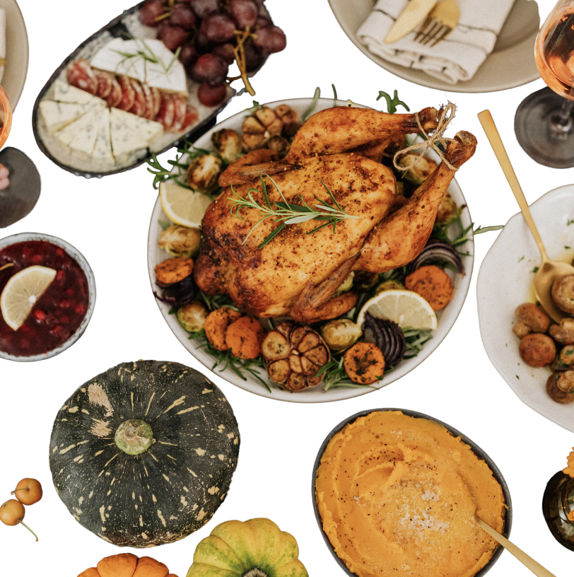 Thanksgiving dinner table Background Remover Tutorial - 5 Canva Elements for Your 2023 Strategy by Josei Life